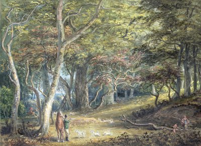 A Scene in Windsor Forest by Paul Sandby